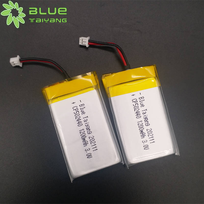 cp502440 3.0v 1200mah limno2 soft battery