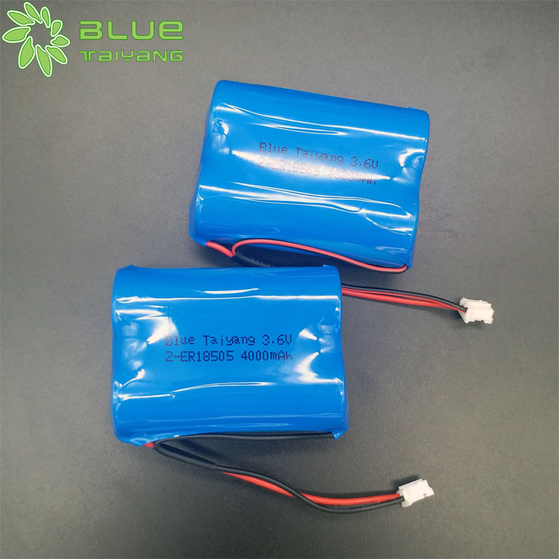 li-socl2 battery pack 2-ER18505 3.6v 8000mah Lithium battery