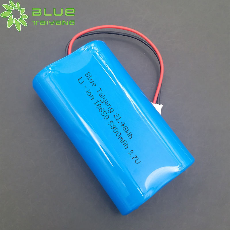 lithium ion battery pack 3.7v 2P1S battery 18650 5800mah