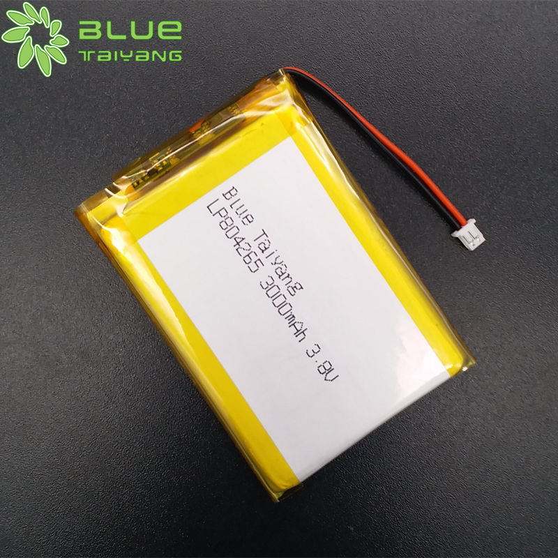 804265 rechargeable li polymer battery cells lipo 3.8v 3000mah battery