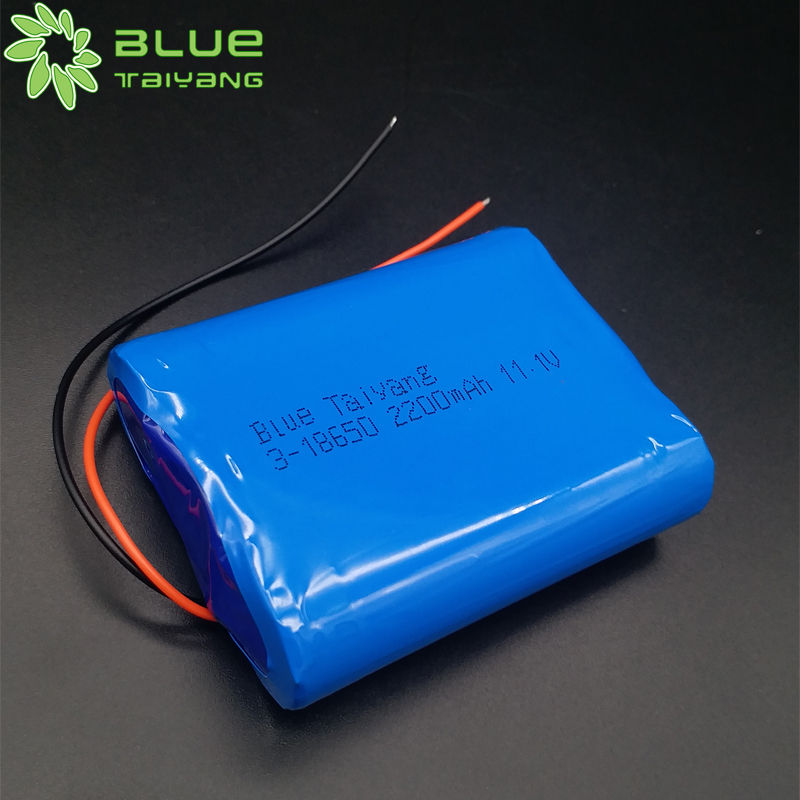 Deep Cycle rechargeable 3S 11.1v 2200mah 24.42wh 18650 li ion battery pack