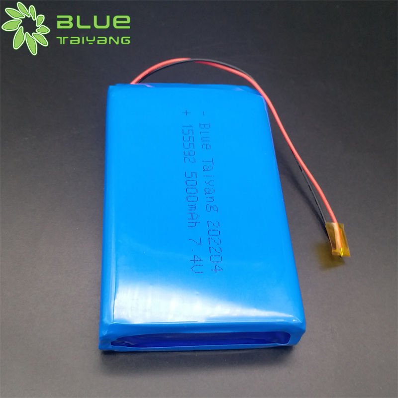 LP155592 rechargeable 7.4v 5000mah battery pack