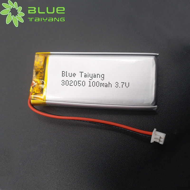 302050 lipo rechargeable baterry 3.7v 100mah li polymer battery