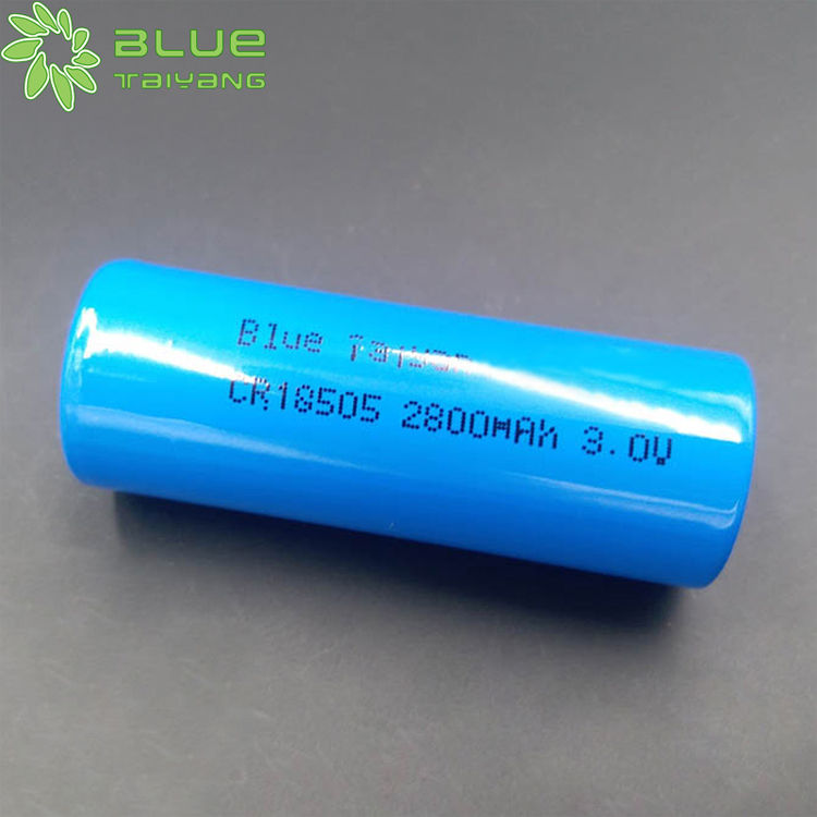 Cr18505 2800mah 3.0v cylindrical Limno2 battery