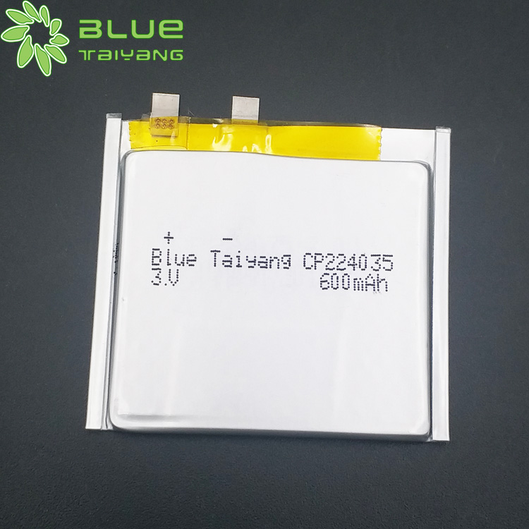 CP224035 600mah 3v Li-MnO2 battery