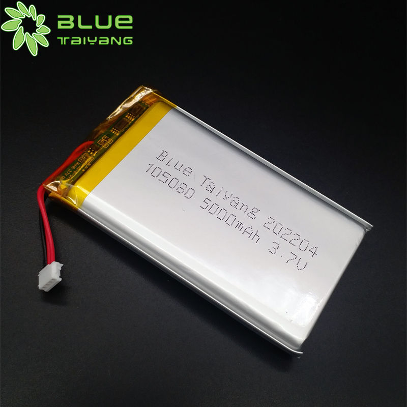 Lithium Polymer 105080 3.7v 5000mah lipo rechargeable battery