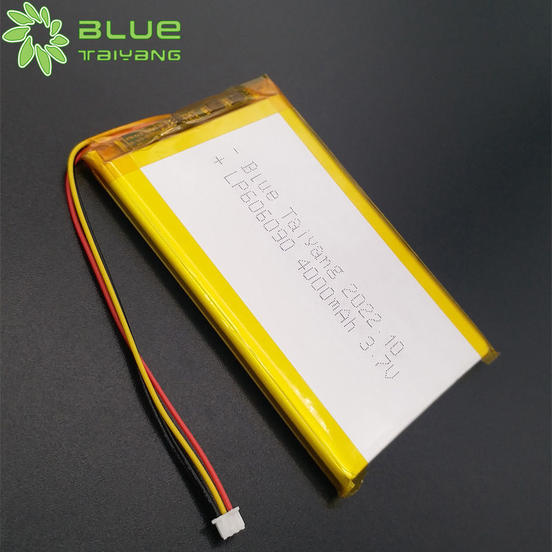 High capacity lithium polymer battery 4000mah 3.7v 14.8wh 606090 polymer li-ion battery