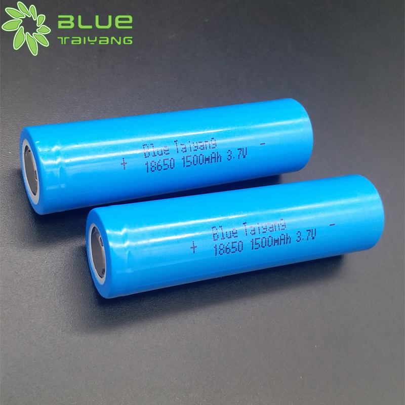 lithium-ion 3.7v icr18650 1500mah 5.55wh lithium rechargeable battery