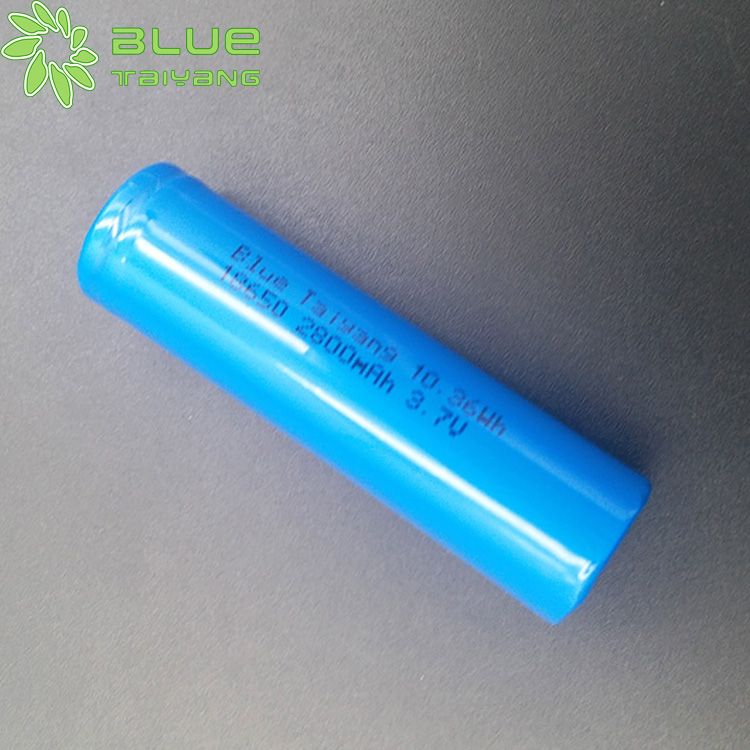 cylindrical rechargeble li ion battery 2800mah 3.7v 18650 cell battery