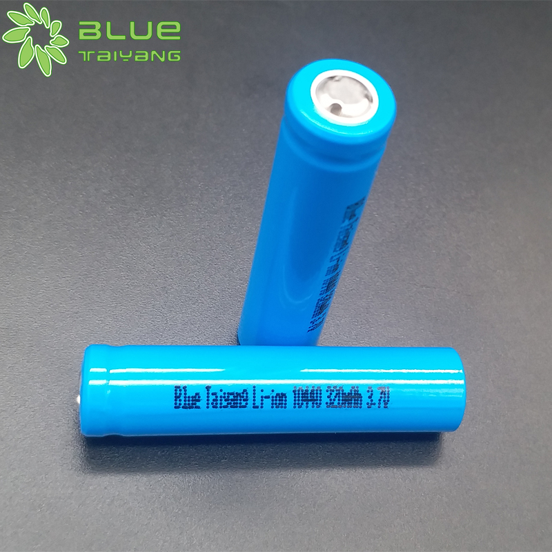 cylindrical rechargeable lithium ion batterie li ion 10440 320mah 3.7v  li ion battery