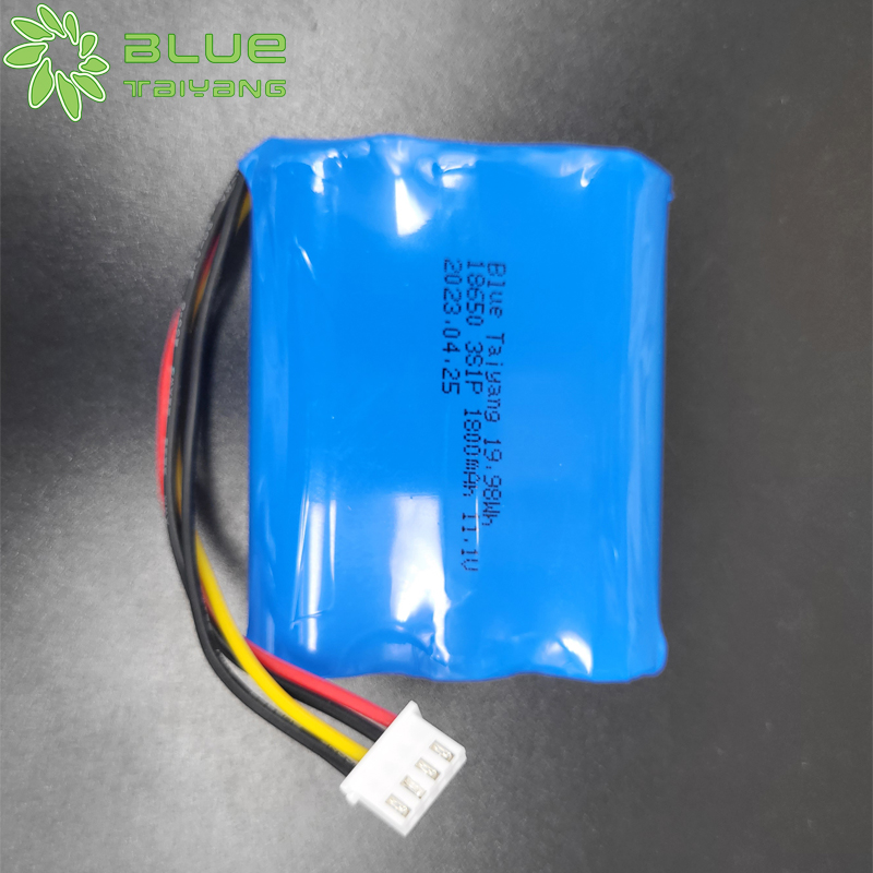 cylindrical rechargeable 18650 3S1P 1800mah 11.1V lithium ion battery pack