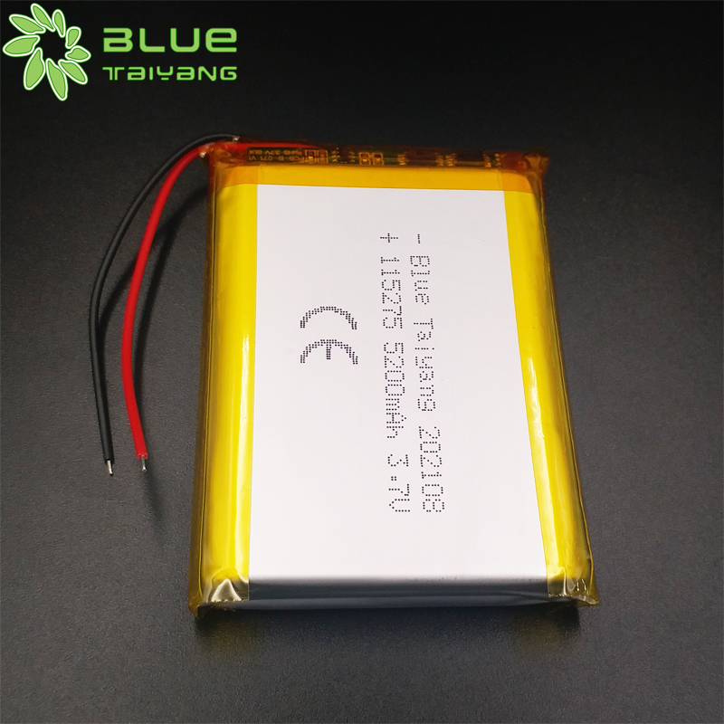 115275 rechargeable battery Lipo Battery 3.7V 5200mah Lithium Polymer Battery