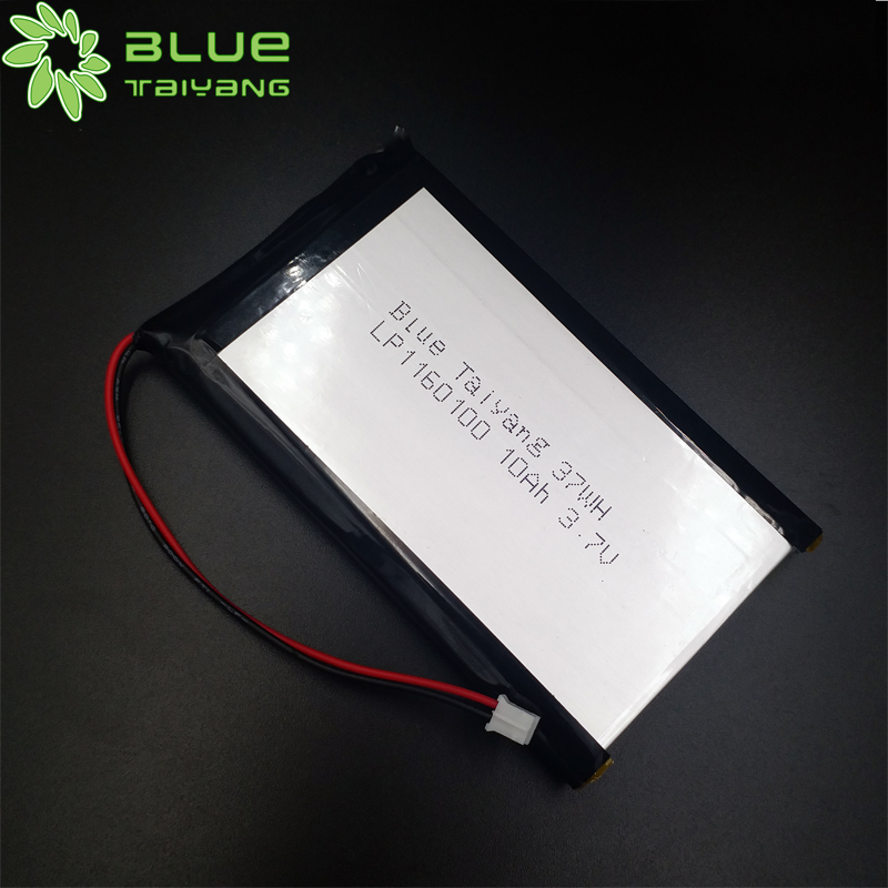 1160100 Lithium polymer cell 10000mah lipo battery 3.7v 10ah battery