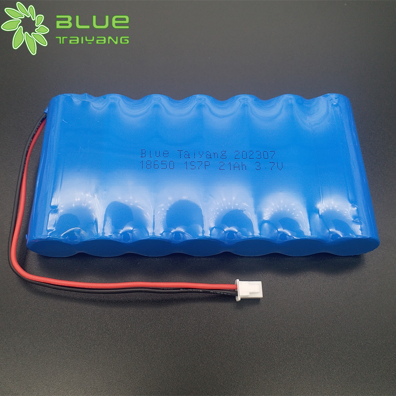 Manufacturer 3.7v 1S7P battery 18650 21ah lithium ion battery pack with BMS for digital power