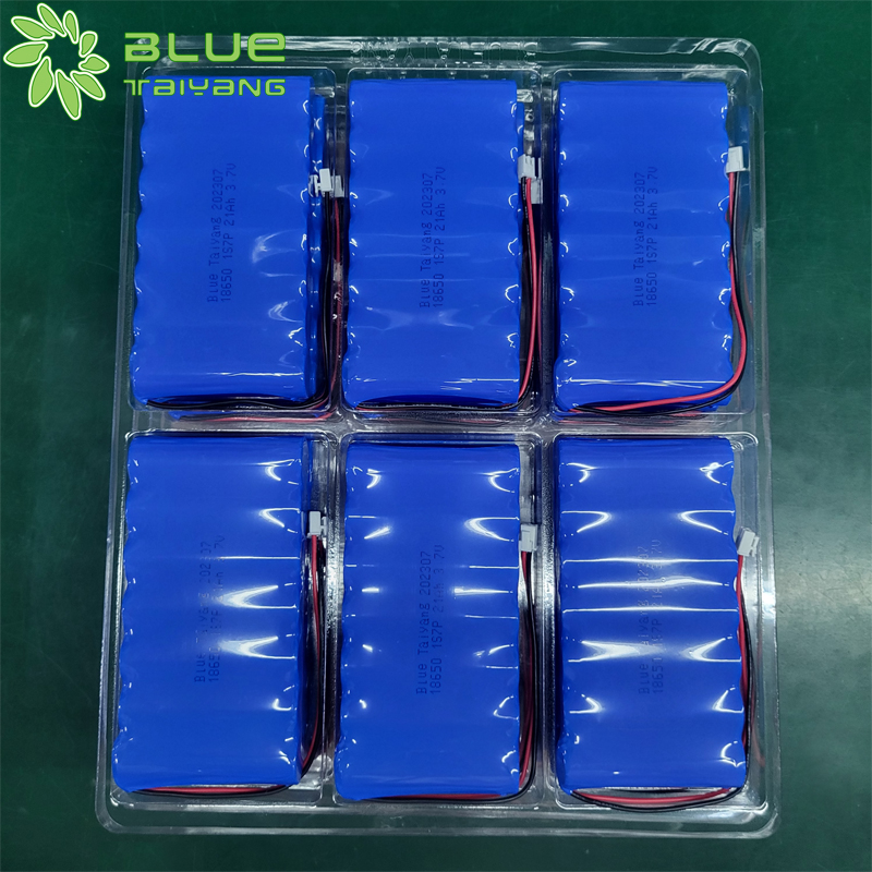 Manufacturer 3.7v 1S7P battery 18650 21ah lithium ion battery pack with BMS for digital power