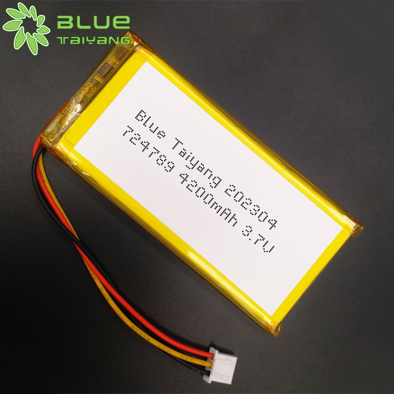 724789 lithium polymer battery with 4200mah 3.7 v li ion battery 3.7v 4.2v 4200mah rechargeable battery