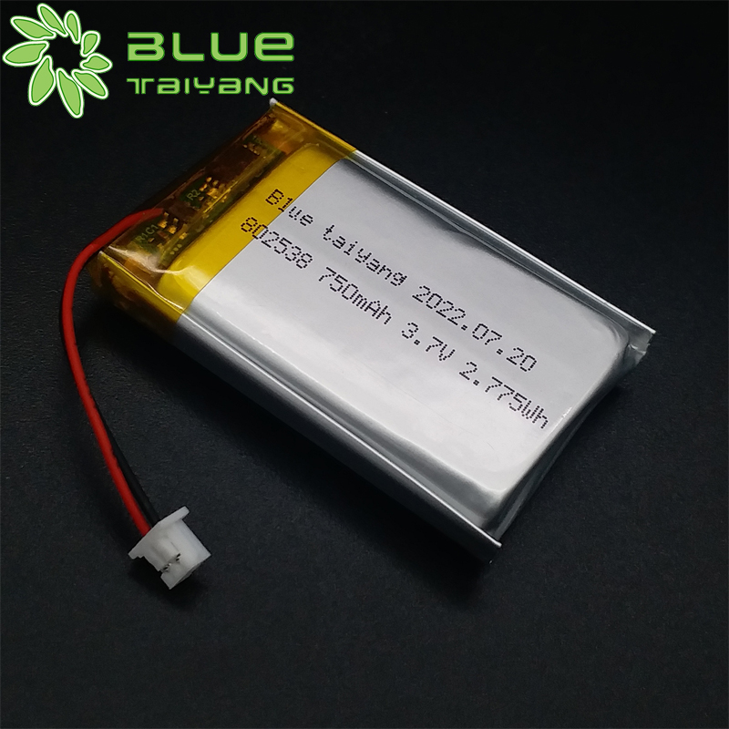 802538 lithium polymer batteries 3.7v 750mah 2.775wh li ion rechargeable battery
