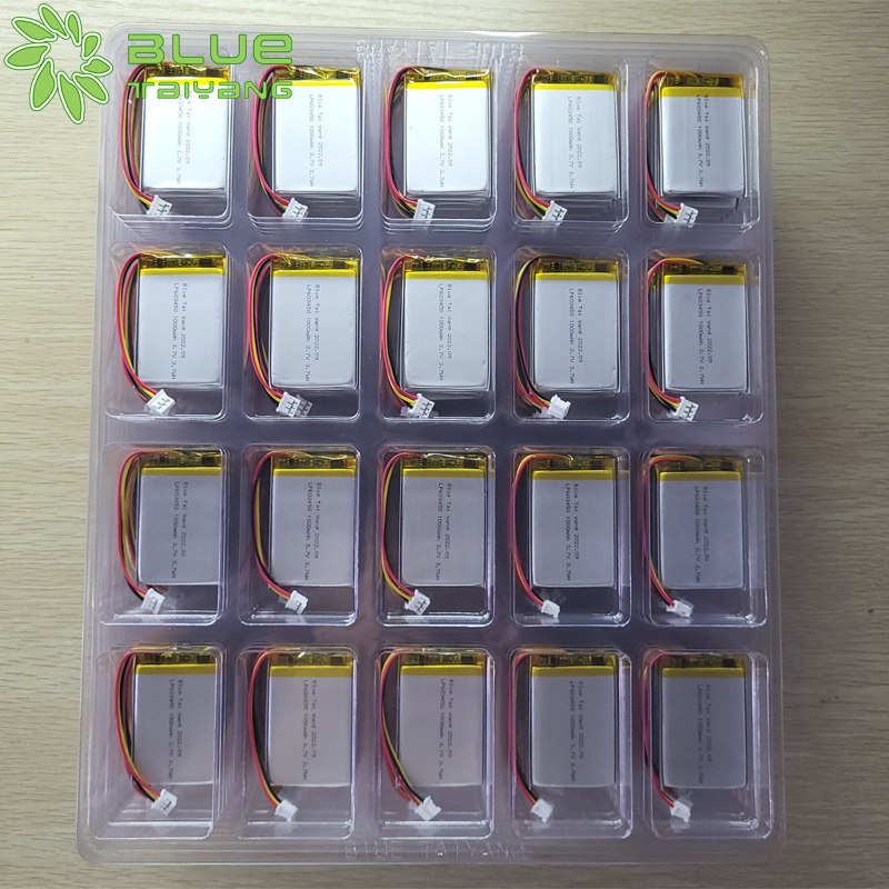 Wholesale price of manufacturer 603450 lipo rechargeable battery 3.7v li-polymer battery 1000mah 3.7V lithium polymer battery