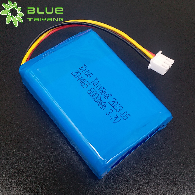 Rechargeable 204465 lithium battery pack 3.7v 6000mah li-polymer ternary
