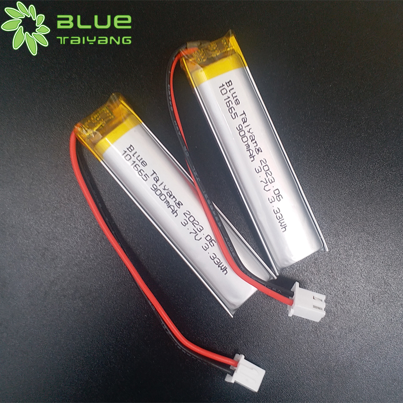 101665 rechargeable lithium polymer battery 3.7v 900mah 6.66wh battery