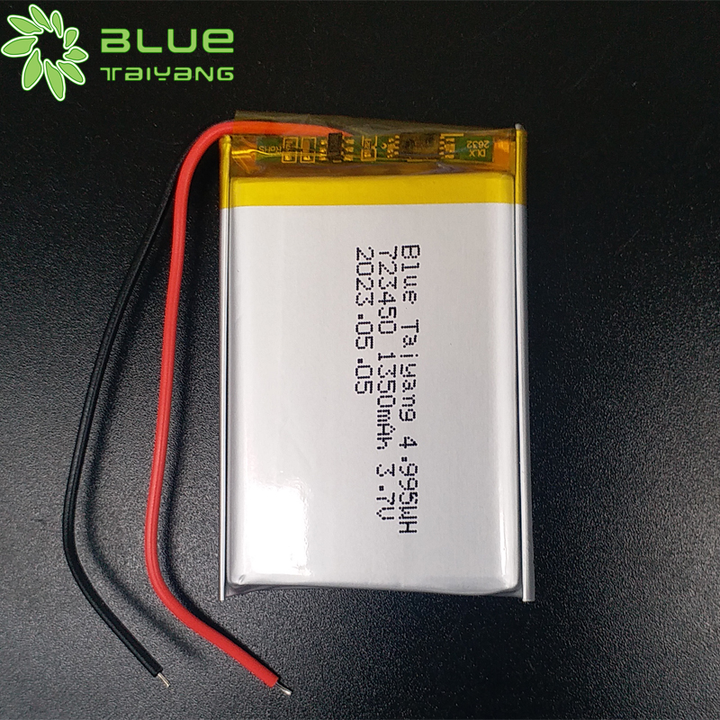 723450 li-ion rechargeable li polymer 3.7v lipo battery 1350mah
