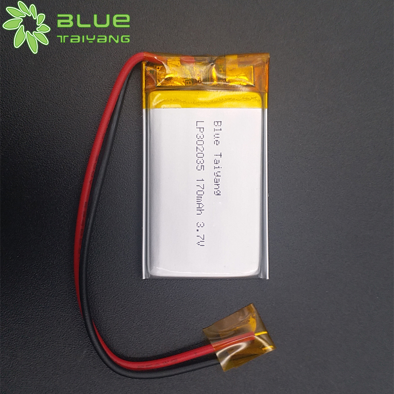 302035 Small rechargeable Lithium ion polymer battery 3.7v 170mah li ion battery