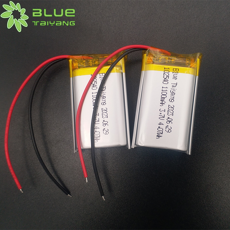 102540 rechargeable lithium polymer lipo battery cell 3.7v 1100mah 4.07wh battery