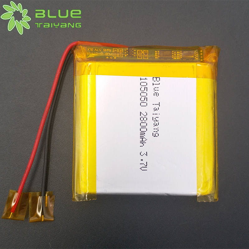 li ion polymer 105050 3.7v 2800mah lipo rechargeable li polymer battery
