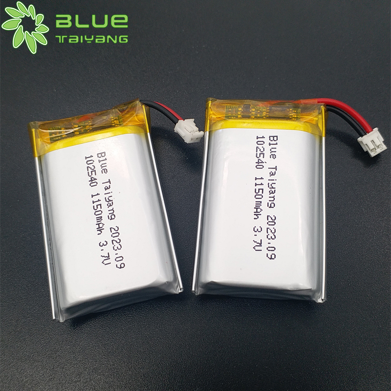 LP102540 rechargeable lithium polymer cell 3.7v batterie li ion 1150mah lipo battery