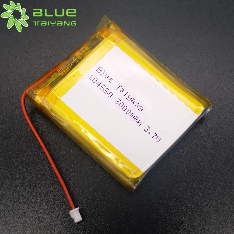Factory Price Customized Rechargeable 104550 3.7v 3000mah 11.1wh li-poly battery 3.7V 3000 mah battery