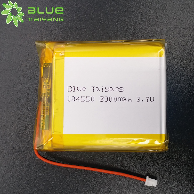 Factory Price Customized Rechargeable 104550 3.7v 3000mah 11.1wh li-poly battery 3.7V 3000 mah battery