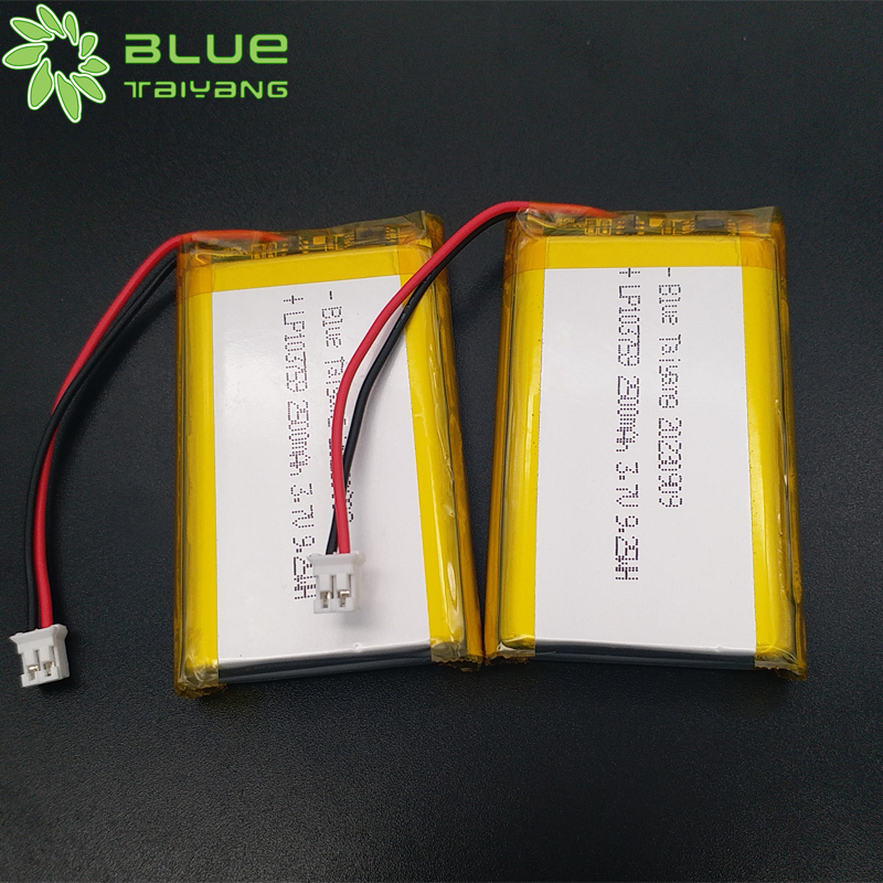 Rechargeable mobile battery 2500mah lipo battery 103759 3.7v 2500mah lithium polymer battery
