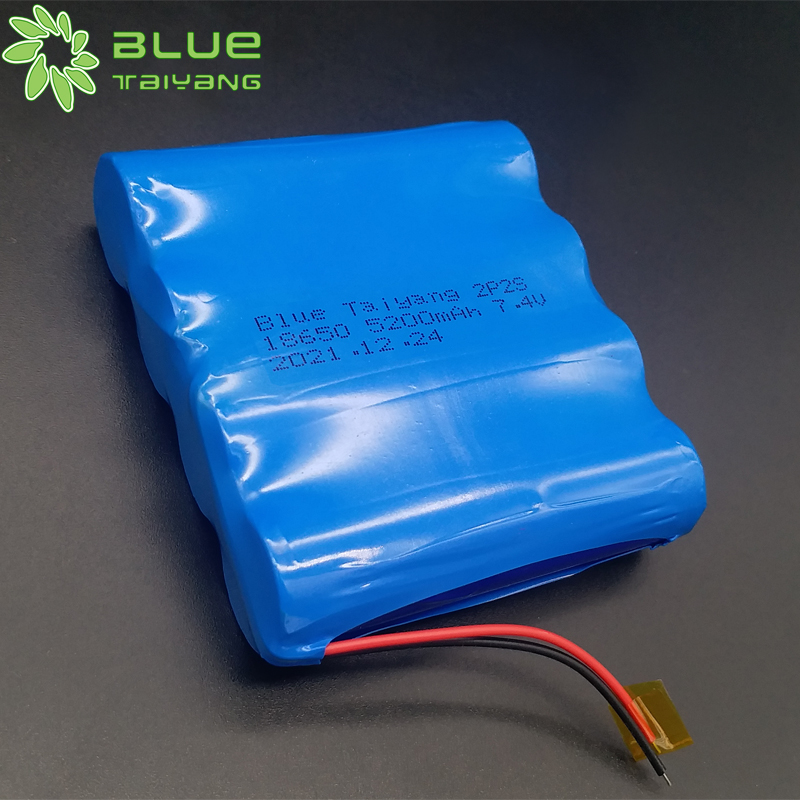 Rechargeable lithium battery pack 18650 5200mah li-ion 18650 7.4v 5200mah battery pack suppliers