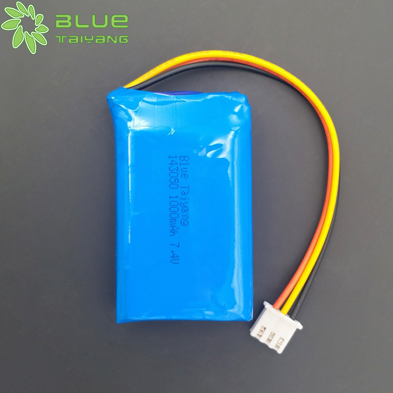 Rechargeable Storage 143050 lithium Polymer battery pack 7.4V 1Ah 1000mah Lipo Battery