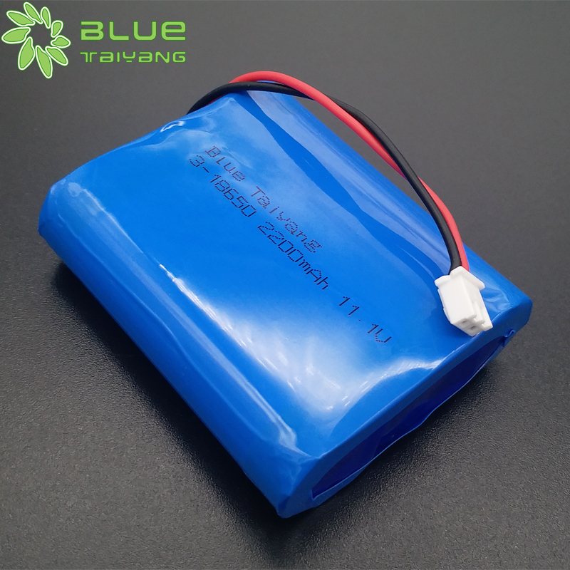 Customized rechargeable bateria lipo 3s 2200mah li ion battery pack li-ion battery cell 18650 2200mah 11.1v