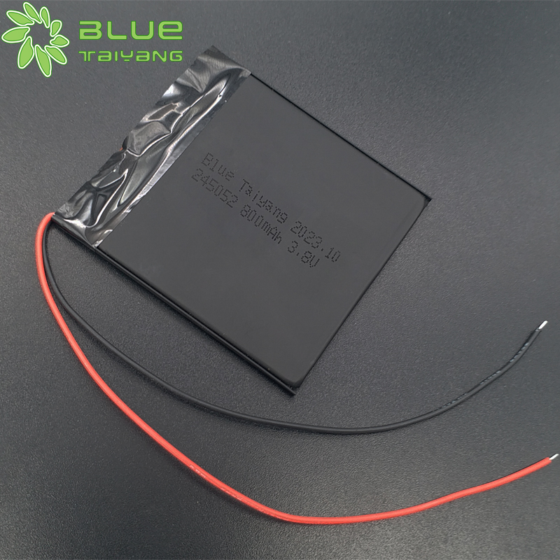 245052 3.8v 800mah lipo cell Polymer Lithium ion thin rechargeable battery