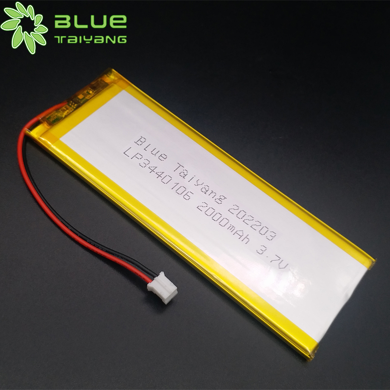 3440106 lithium ion battery cell bateria lipo 3.7v 2000mah lipo battery 2000mah