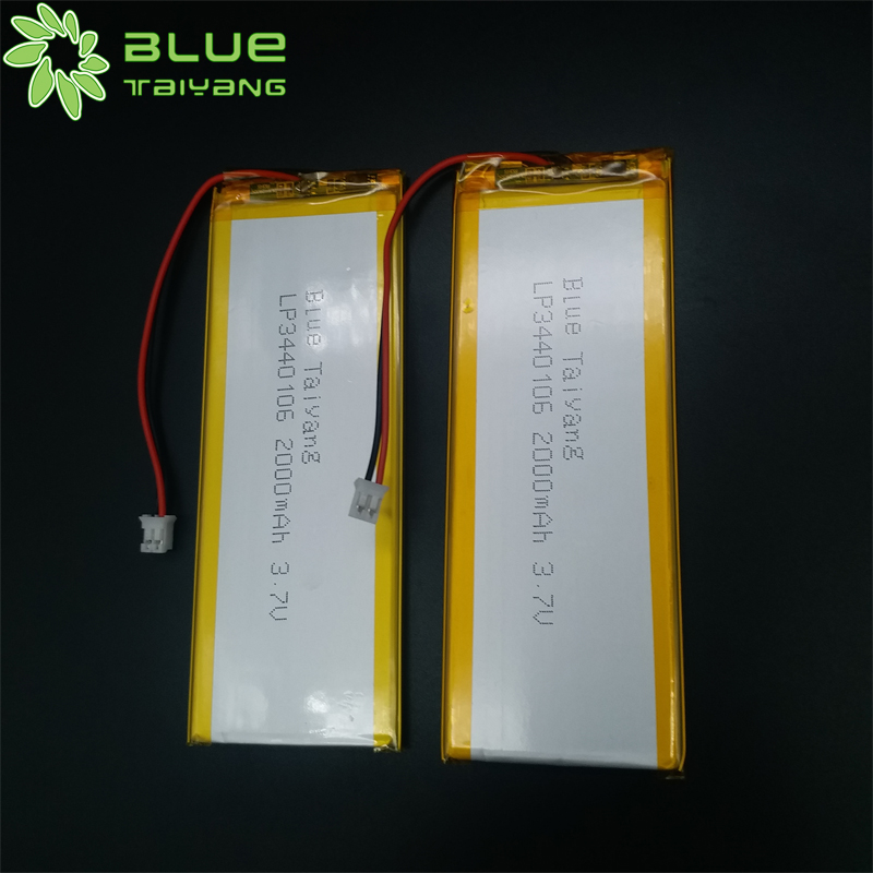 3440106 lithium ion battery cell bateria lipo 3.7v 2000mah lipo battery 2000mah