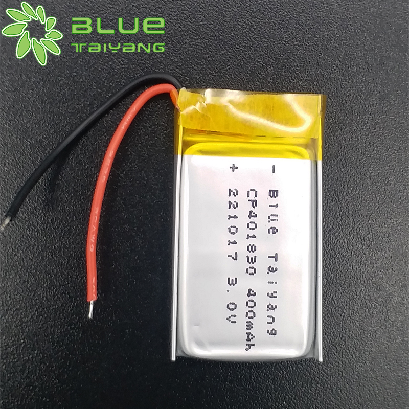 Non-rechargeable cp401830 3v 400mah lithium battery limno2 battery