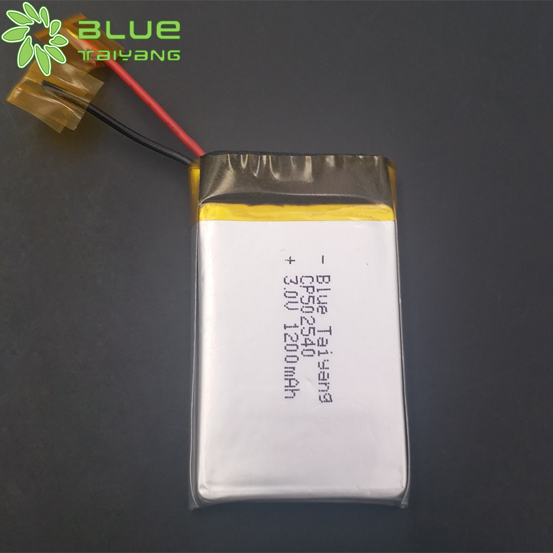 cp502540 3v 1200mah primary 3.0v 1200mah limno2 soft battery