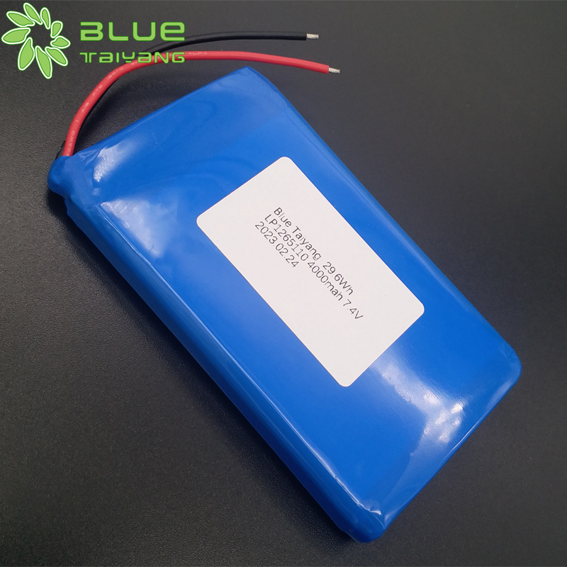1265110 7.4v 4000mah Lipo Battery Rechargeable Lithium Polymer Battery Cell pack