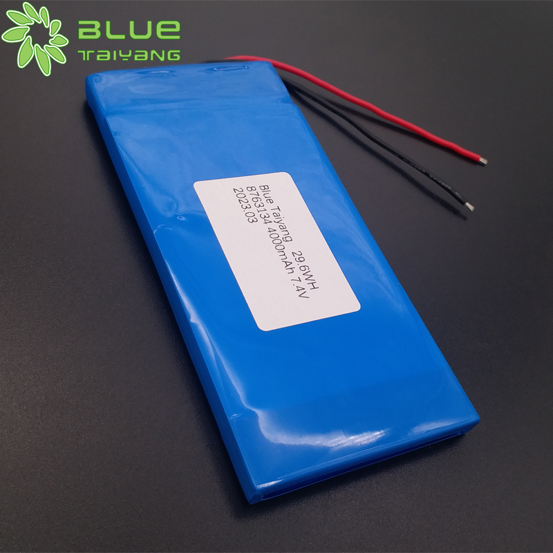 8763134 7.4v 29.6wh li ion 4000mah Rechargeable Lithium Polymer Battery pack
