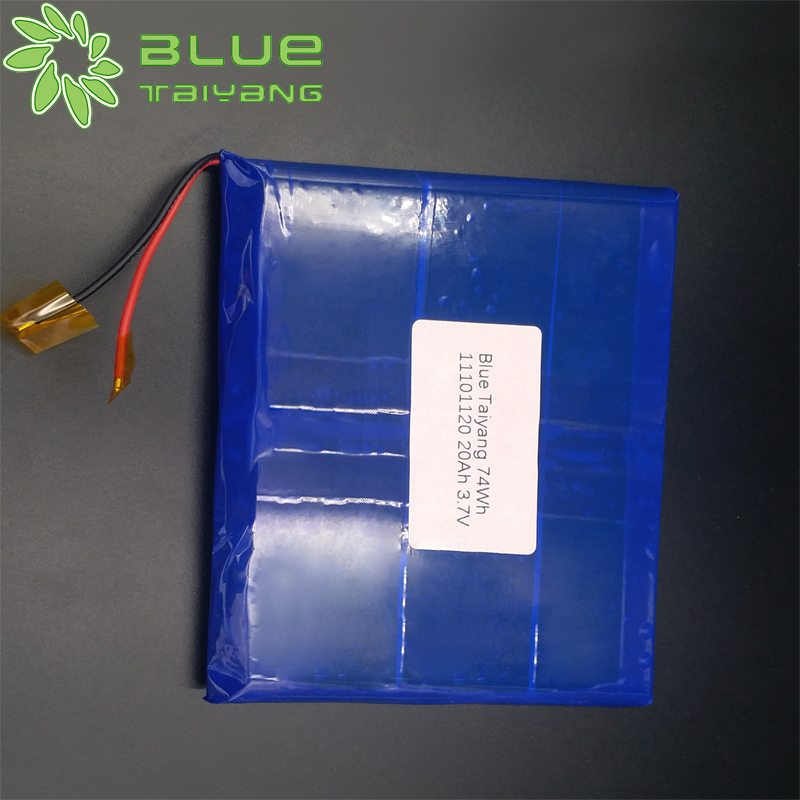 11101120 3.7V 20Ah rechargeable polymer lithium battery pack