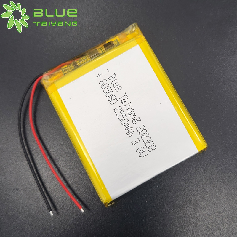 605060 rechargeable li polymer battery cells lipo 3.8v 2550mah battery