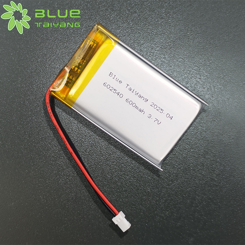 602540 rechargeable li ion cell lithium polymer battery 3.7v lipo small 600mah 2.22wh li ion battery