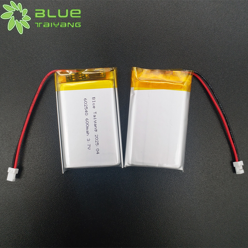 602540 rechargeable li ion cell lithium polymer battery 3.7v lipo small 600mah 2.22wh li ion battery