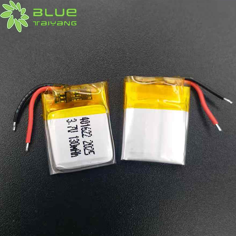 Rechargeable Li Ion Polymer Battery 401622 3.7v Li Polymer Battery 130mah