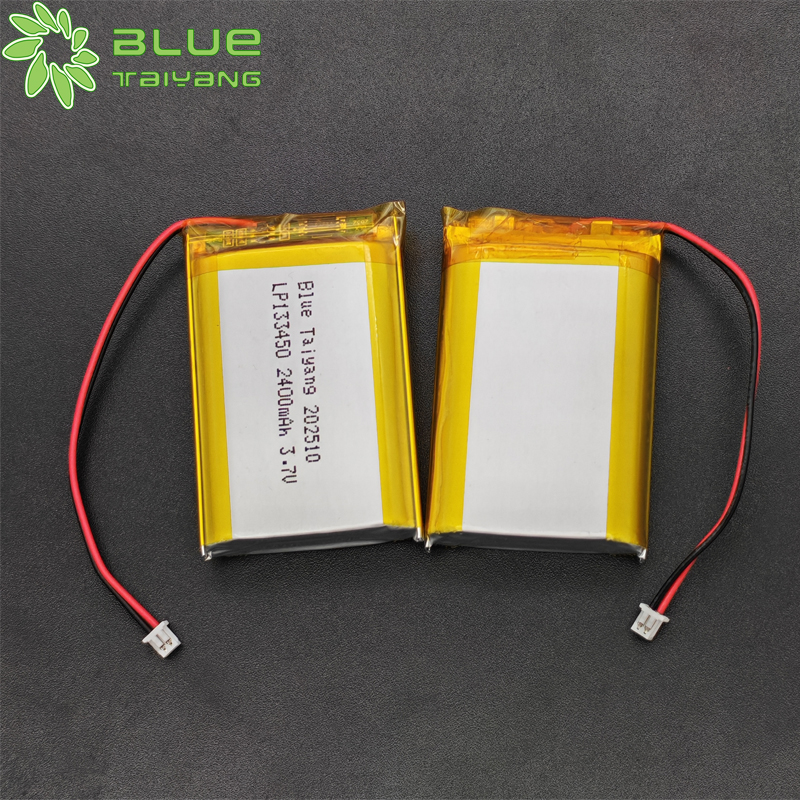 133450 Rechargeable Custom Li-po Batteries 3.7v 2400mah Li Polymer Battery
