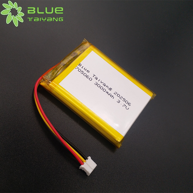 705060 Custom Bateria Li on 3000mah Rechargeable Lithium Battery 3.7v