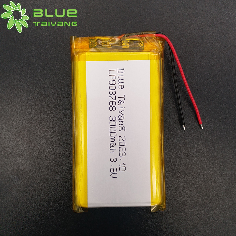 903768 Portable Cooling Fan Bateria 3.8v 3000mah Rechargeable Li-ion Battery